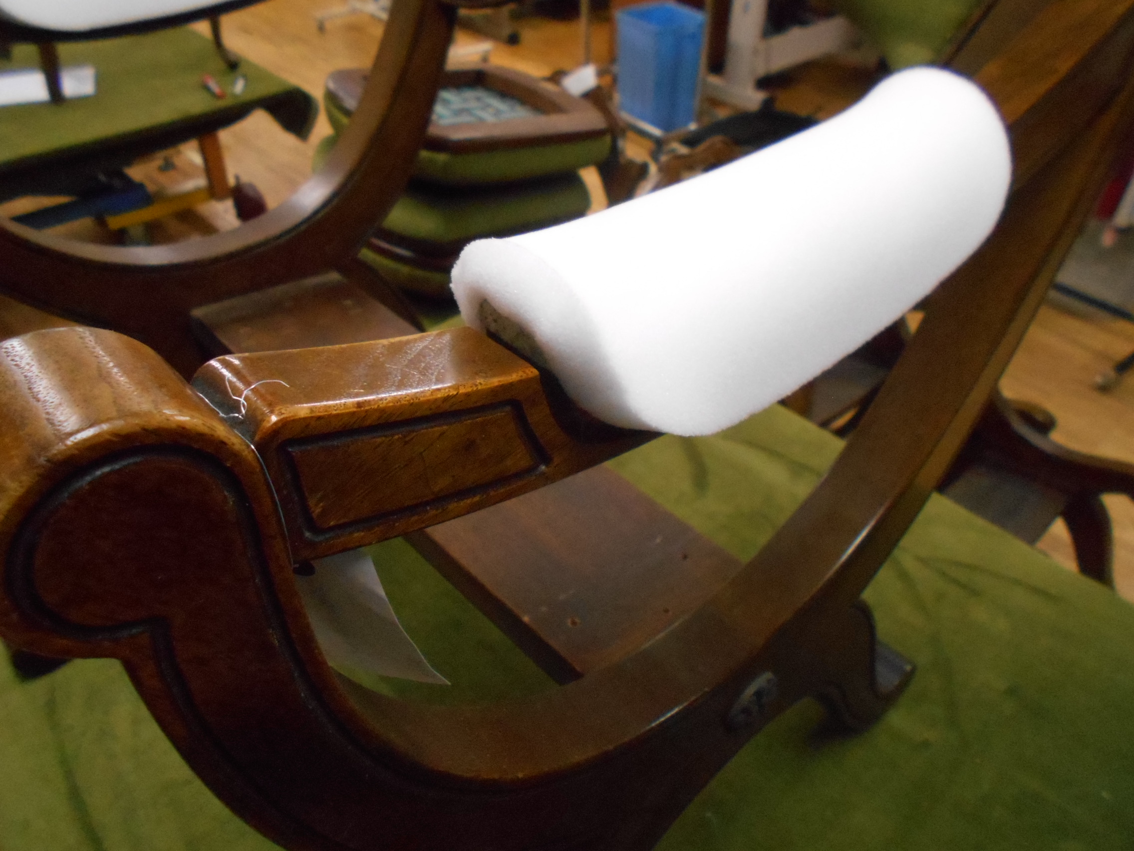 家具修理 ドレクセル家具「パーティーチェア」修理 リメイク 張替え